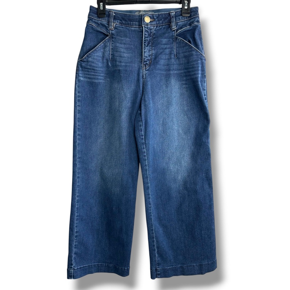 Wit & Wisdom Wide Leg Jeans Womens 6 Excellent Ab-solution High Rise Stretch